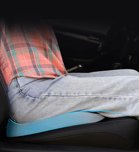 Memory foam portable seat cushion