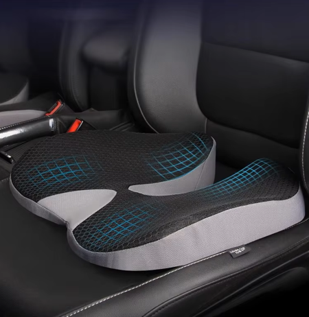 Memory foam portable seat cushion